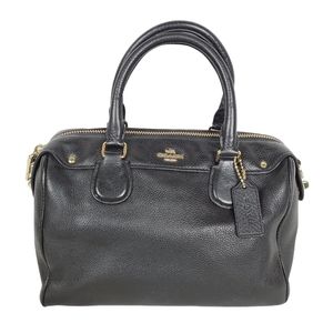 Coach Mini Bennett Satchel pebbled leather